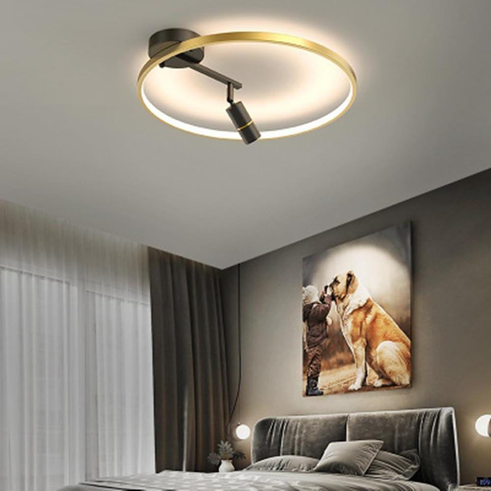 LED Circle Flush Mount Ceiling Light – Dimmable Modern Spotlight