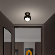 6" Globe Flush Mount Ceiling Light - Nordic Copper Finish LED