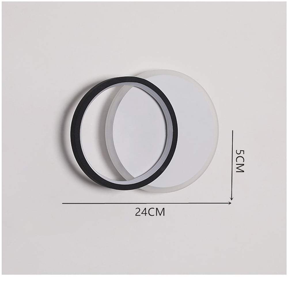 Modern Square Acrylic LED Flush Mount Ceiling Light - Geometric Design