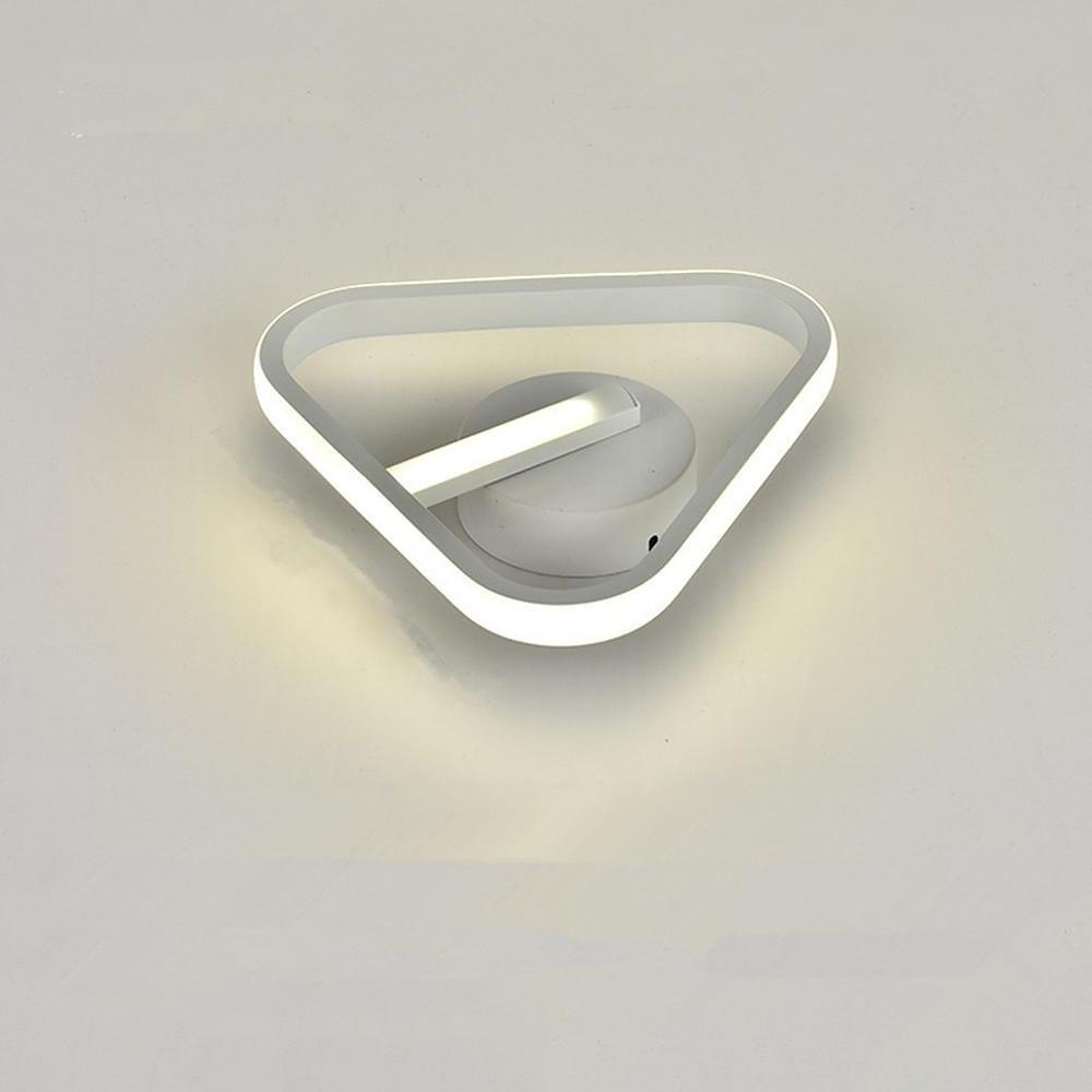 Modern Triangle LED Flush Mount Ceiling Light with Rounded Corners