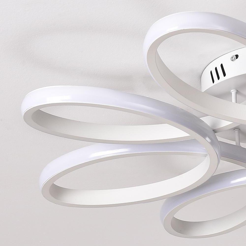 Flower Shaped Dimmable LED Ceiling Light Modern Flush Mount