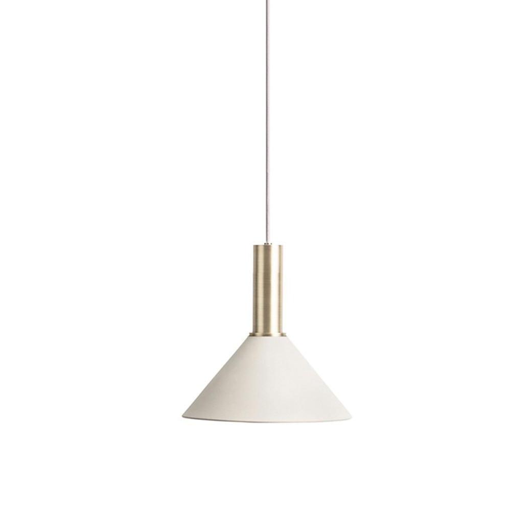 Nordic Cone Metal Pendant Light - Adjustable Single Light Fixture