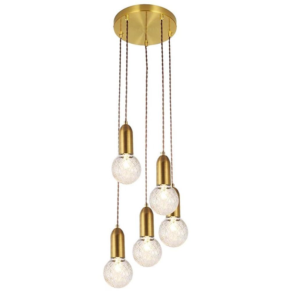 Modern Acrylic Bubble Globe LED Pendant Light Cluster Island Lamp