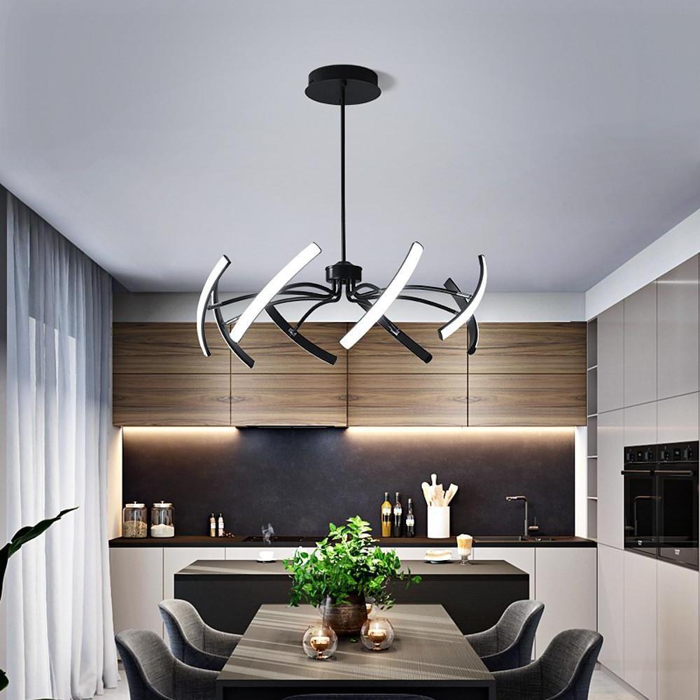 Flower Petal Dimmable LED Chandelier Modern Aluminum Pendant Light