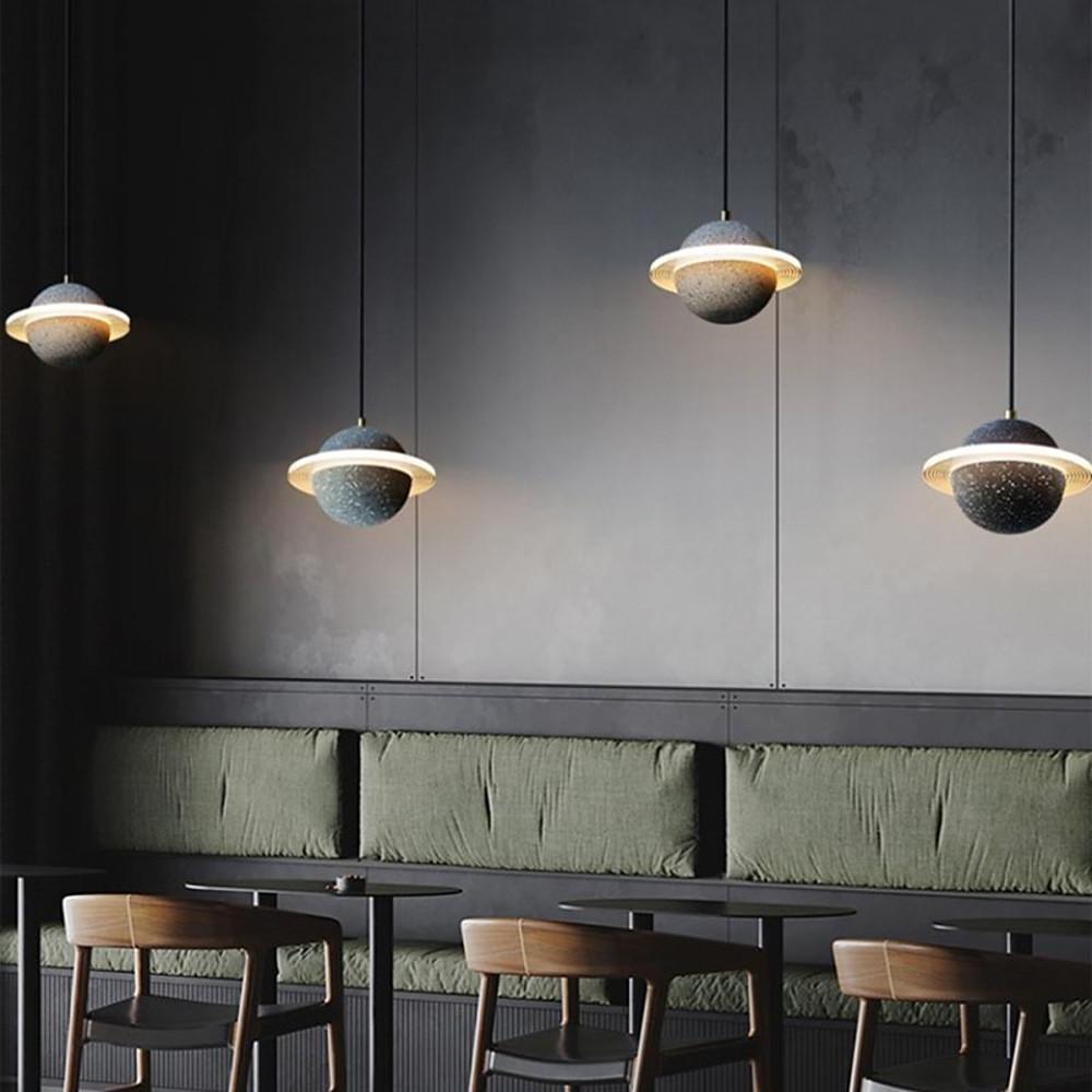 Modern Acrylic Pendant Light with Adjustable Chain LED Ceiling Lamp
