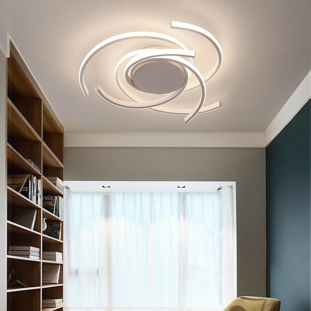 30" Abstract Swirl LED Flush Mount Ceiling Light - Modern Design