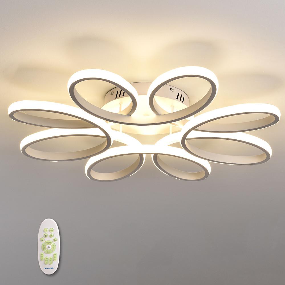 Flower Shaped Dimmable LED Ceiling Light Modern Flush Mount