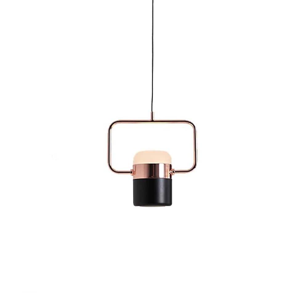 Modern Microphone Pendant Light with Integrated LED - Black & White