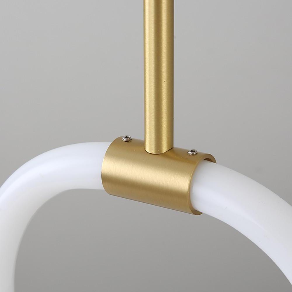 Rounded Rectangular Copper LED Pendant Light