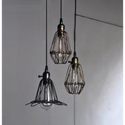 Industrial Metal Lantern Pendant Light - Ambient LED Ceiling Lamp