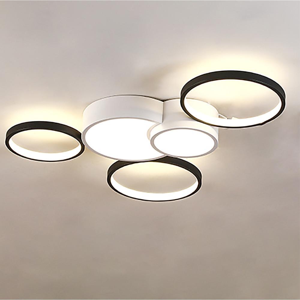 Multi-Circle LED Flush Mount Ceiling Light - Modern Minimalist