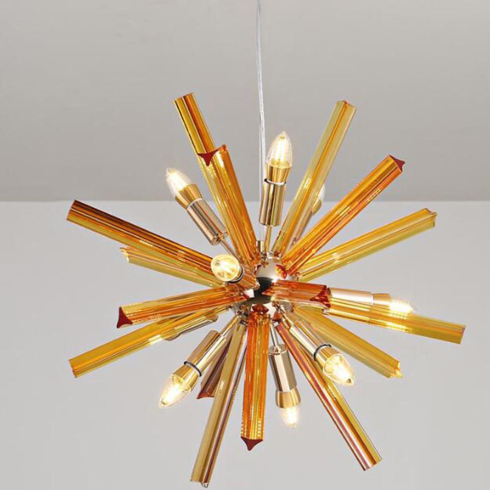 9-Light Modern Metal Pendant Light Kitchen Island Chandelier