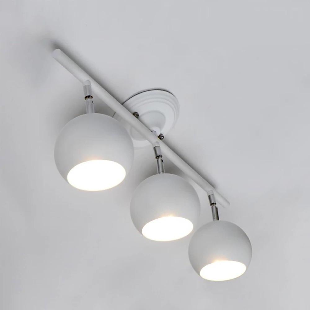 3-Light Metal Semi Flush Mount Ceiling Light – Modern Downlight
