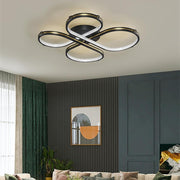 Circle Flower LED Flush Mount Ceiling Light - Dimmable Modern Design